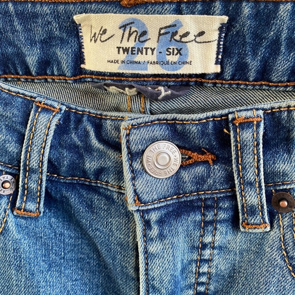 Free People Curvy High Rise Vintage Straight Leg Cropped NWT - Picture 8 of 11